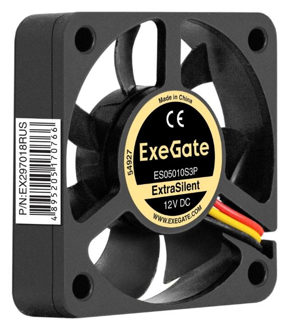 Изображение Вентилятор ExeGate ES05010S3P (5000 об/мин , 50х50х15 мм,3-pin)