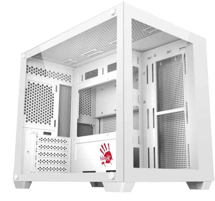 Изображение Корпус Bloody BD-CC108 White (mATX, Mini-ITX, белый, без БП)/(BD-CC108-WH)