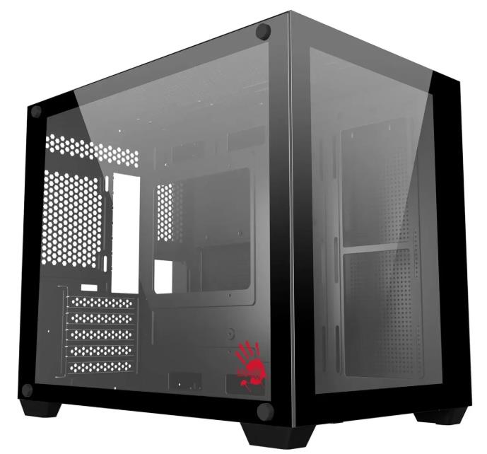 Изображение Корпус Bloody BD-CC108 Black (mATX, Mini-ITX, черный, без БП)/(BD-CC108-BK)
