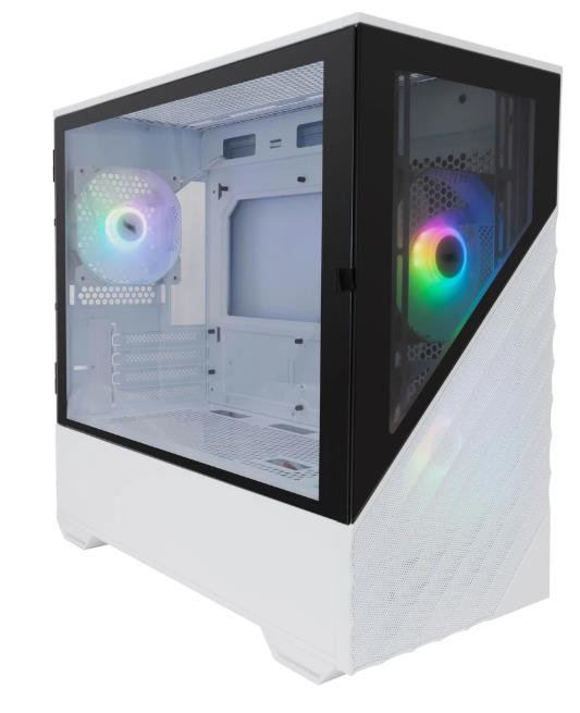 Изображение Корпус 1STPLAYER DK D7 ARGB White (mATX, Mini-ITX, белый, без БП)/(D7-WH-3F7-W)
