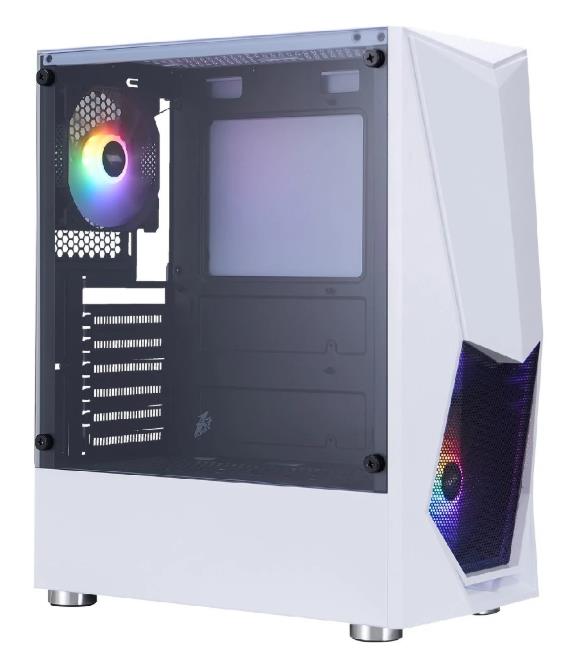 Изображение Корпус 1STPLAYER DK-3 FRGB White (mATX, ATX, Mini-ITX, белый, без БП)/(DK-3-WH-4F1)
