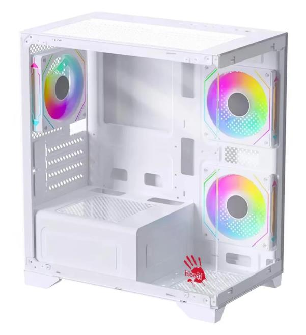 Изображение Корпус Bloody BD-CC103F White (mATX, Mini-ITX, белый, без БП)/(BD-CC103F-WH)