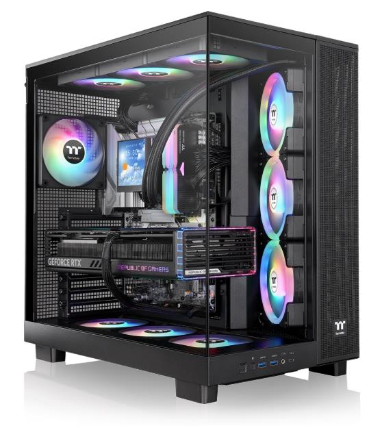 Изображение Корпус Thermaltake View 380 XL TG ARGB Black (mATX, ATX, Mini-ITX, черный, без БП)/(CA-11E-00M1WN-00)