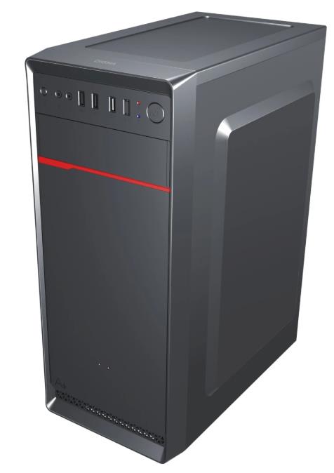 Изображение Корпус Digma DCC-MD302 (mATX, ATX, Mini-ITX, черный, без БП)/(DCC-MD302)
