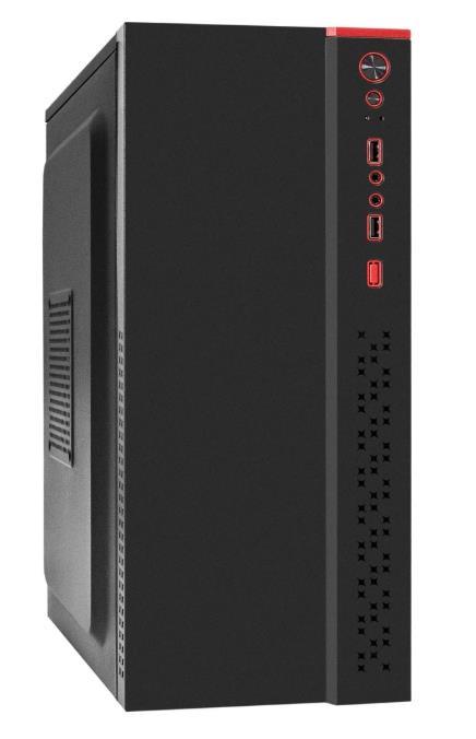 Изображение Корпус ExeGate AA-443U-AA350 350W Black (mATX, ATX, Mini-ITX, черный, 350 Вт)/(AA-443U-AA350)