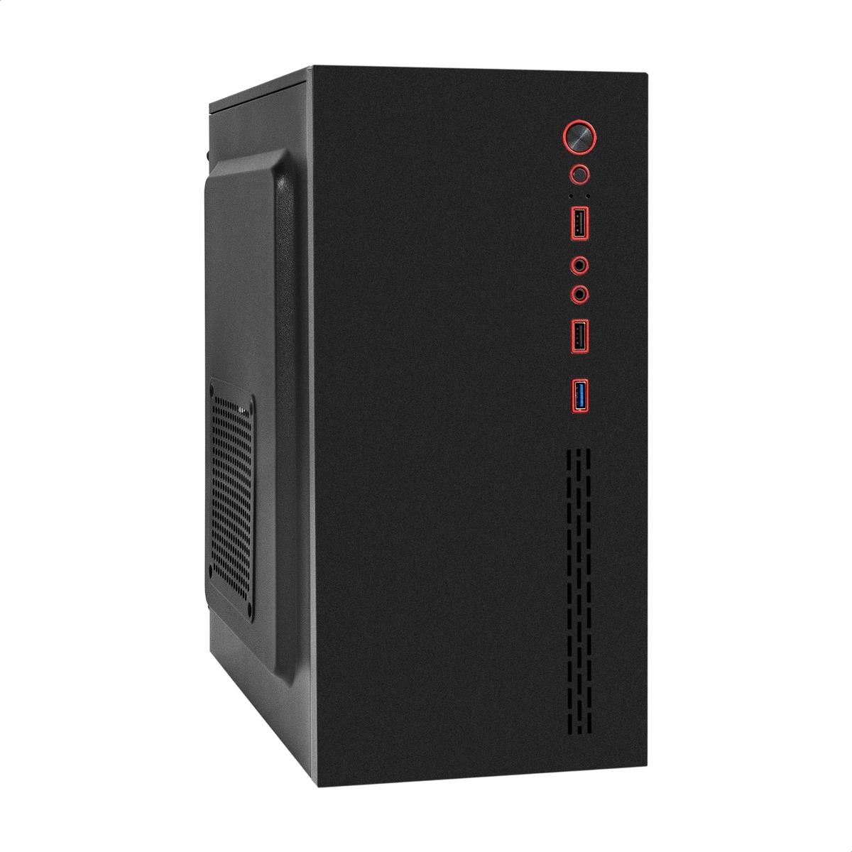 Изображение Корпус ExeGate BAA-403U2-AAA400 (mATX, Mini-ITX, черный, 400 Вт)/(BAA-403U2-AAA400)