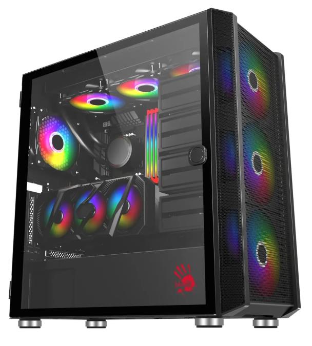 Изображение Корпус Bloody BD-CC119 Black (mATX, ATX, Mini-ITX, черный, без БП)/(BD-CC119-BK)