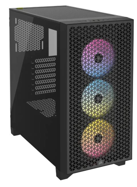 Изображение Корпус Corsair 3000D RGB Airflow Black (mATX, ATX, Mini-ITX, EATX, черный, без БП)/(CC-9011255-WW)