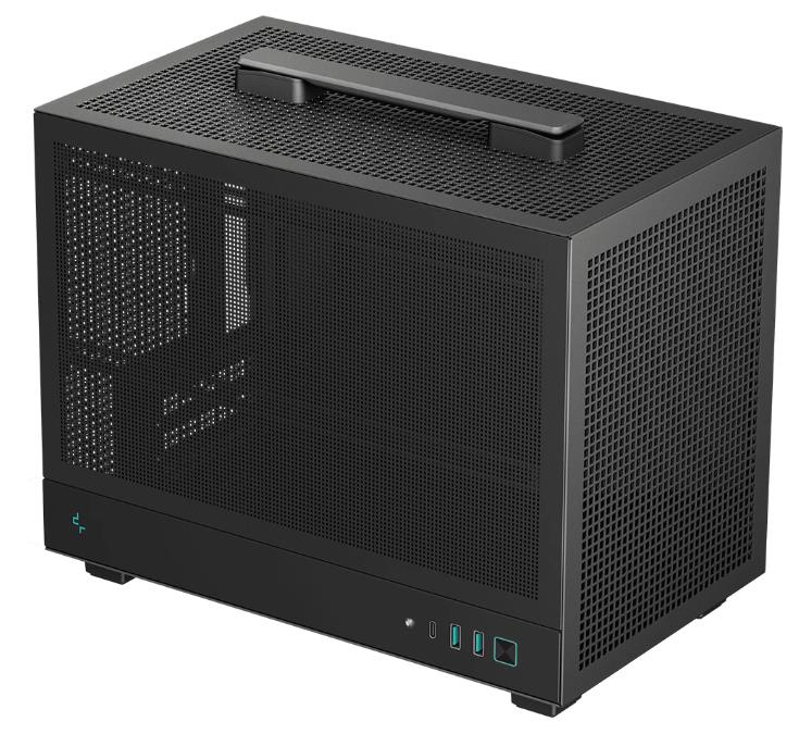 Изображение Корпус Deepcool CH160 MESH Black (mATX, Mini-ITX, черный, без БП)/(R-CH160-BKNMI0-G-1)