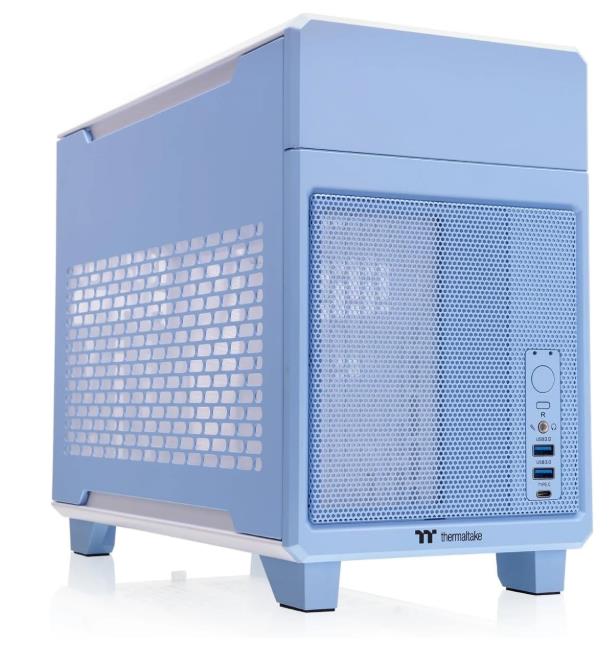 Изображение Корпус Thermaltake TR100 Hydrangea Blue (Mini-ITX, синий, без БП)/(CA-11A-00SFNN-00)