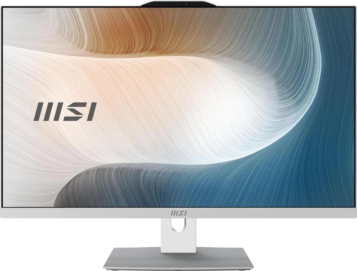 Изображение Моноблок MSI Modern AM272P 12M-1245RU (9S6-AF8212-1245) (27"/1.3 ГГц/16 Гб/SSD 512 Гб  нет  Гб/VGA встроенная/Windows 11 Pro)