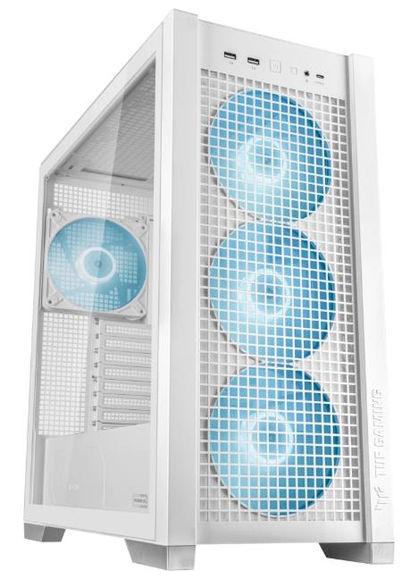 Изображение Корпус Asus TUF Gaming GT302 ARGB White (mATX, ATX, Mini-ITX, EATX, белый, без БП)/(90DC00I3-B19000)