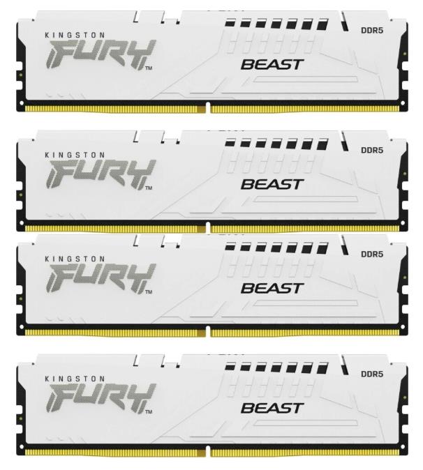 Изображение Оперативная память 4x32 GB DDR5 Kingston Fury Beast (41600 Мб/с, 5200 МГц, CL40)