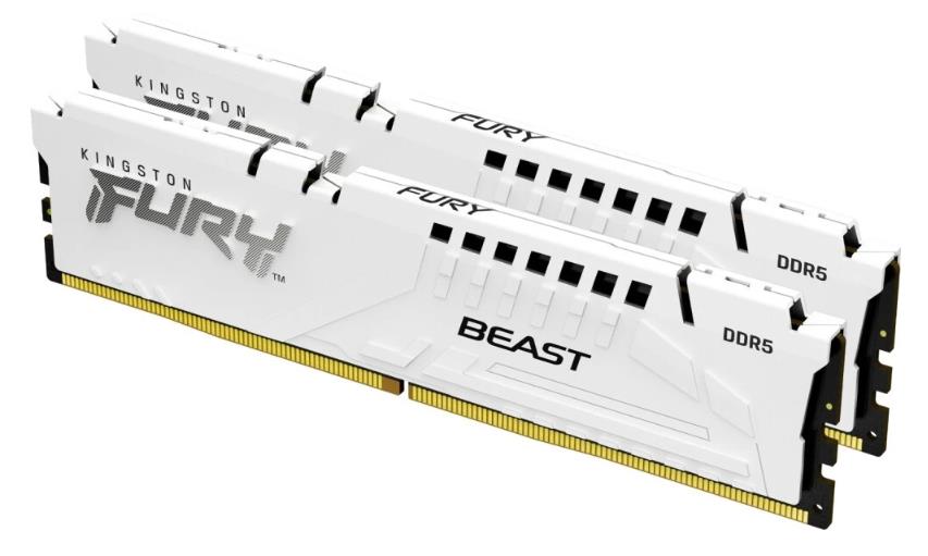 Изображение Оперативная память 2x32 GB DDR5 Kingston Fury Beast White (48000 Мб/с, 6000 МГц, CL36)