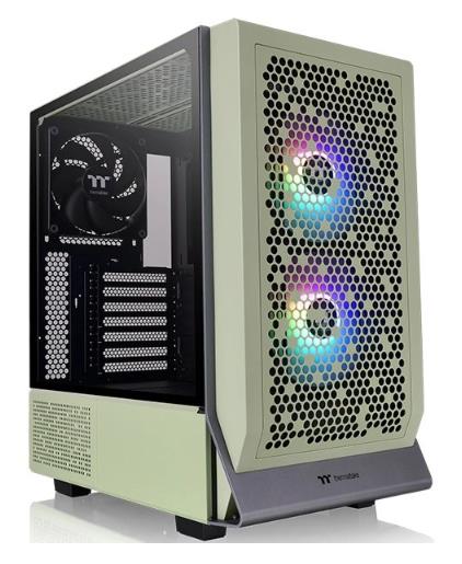Изображение Корпус Thermaltake Ceres 300 TG ARGB Mactha Green (mATX, ATX, Mini-ITX, EATX, зелёный, без БП)/(CA-1Y2-00MEWN-00)