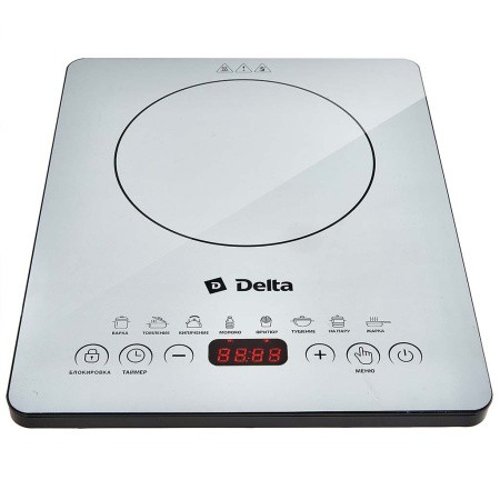 Изображение Плита настольная DELTA D-302N (электрическая, стеклокерамика, белый)