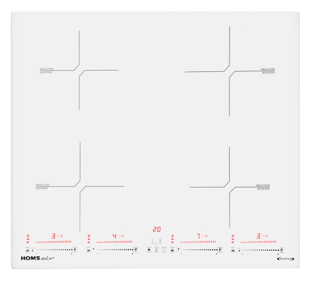 Изображение Варочная панель HOMSair HIC64SWH Inverter (белый)