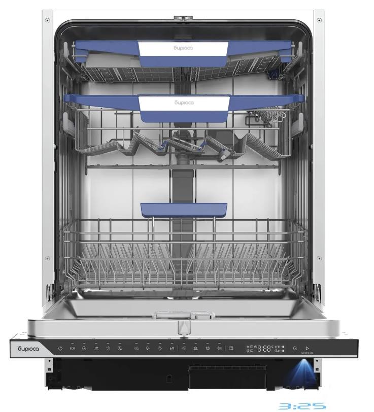 Изображение Встраиваемая посудомоечная машина Бирюса DWB-614/5 (полноразмерная, 14 комплектов)