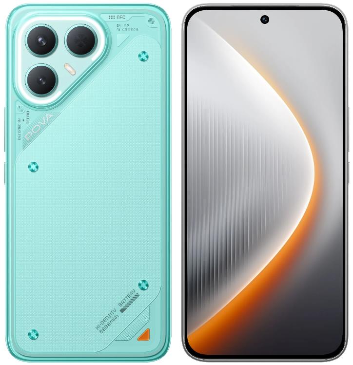 Изображение Смартфон TECNO Pova 7 Pro 5G (256 Гб/8 Гб) бирюзовый