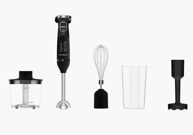 Изображение Блендер Willmark WHB-1155BS (погружной/1000 Вт/серебристый, черный)