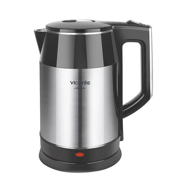 Изображение Электрический чайник Viconte VC-3336 (2200 Вт/2,3 л /металл, пластик/черный, серебристый)