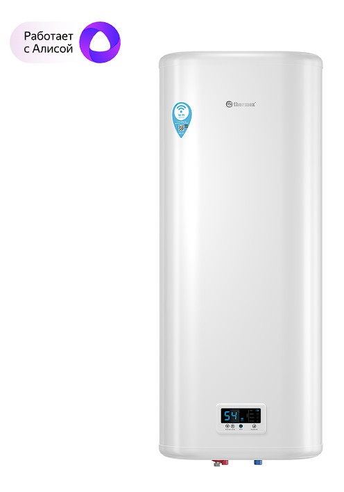 Изображение Водонагреватель Thermex IF 100 V (pro) Wi-Fi (100 л /2 кВт/нержавеющая сталь)