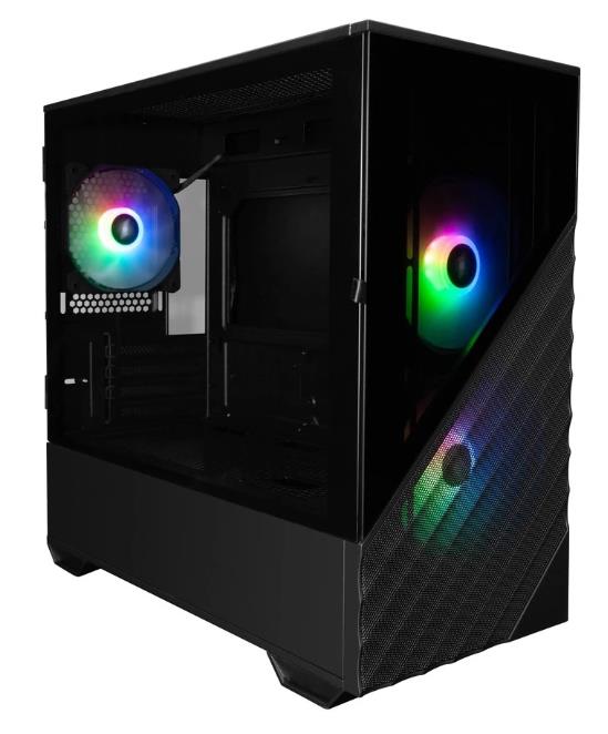 Изображение Корпус 1STPLAYER DK D7 ARGB Black (mATX, Mini-ITX, черный, без БП)/(D7-BK-3F7)