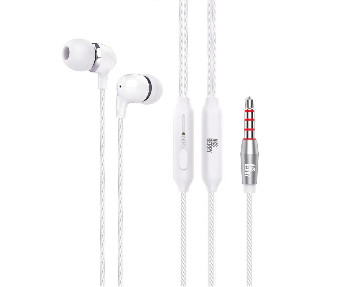 Изображение Наушники Aksberry (6900294010010) Y1 с микрофоном белый