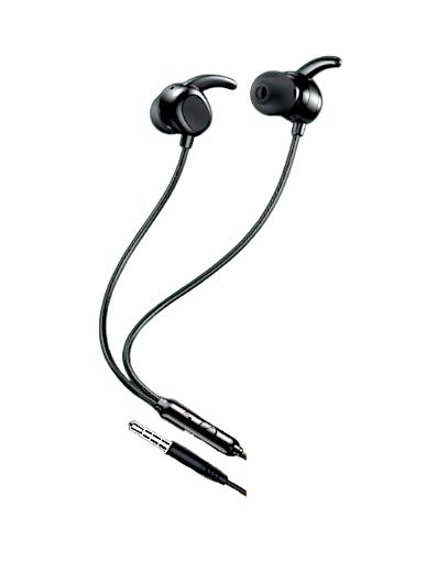 Изображение Наушники Aksberry (6920680834464) АM10 Sport с микрофоном черный