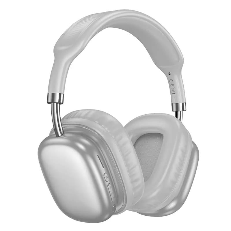 Изображение Bluetooth-гарнитура/наушники Hoco W52 (серебристый)