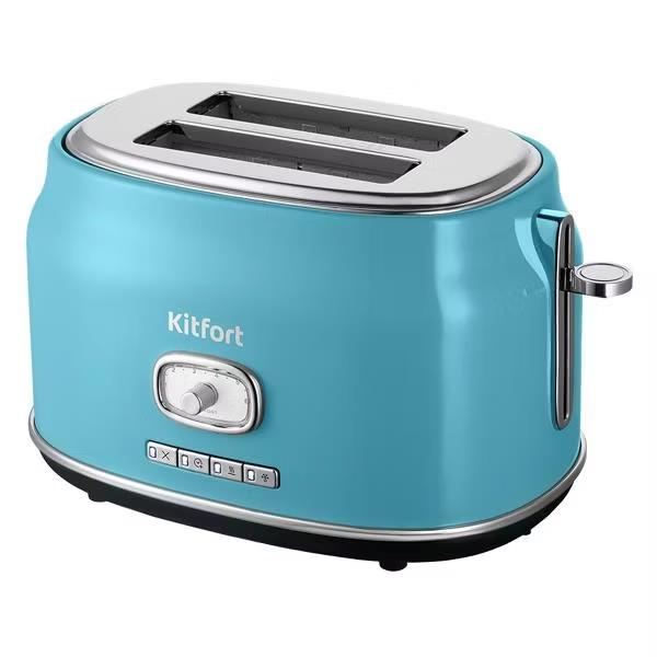 Изображение Тостер Kitfort КТ-6455 (815 Вт  голубой, серебристый)