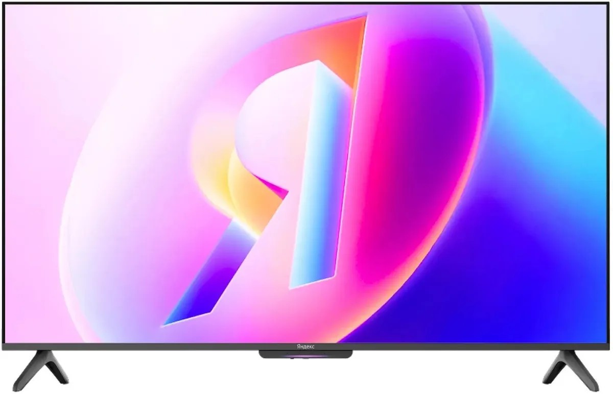 Изображение Телевизор Яндекс ТВ Станция Бейсик 50 QLED 50" HDR, 4K Ultra HD Smart TV черный