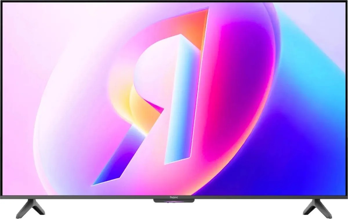 Изображение Телевизор Яндекс ТВ Станция Бейсик 65 QLED 65" HDR, 4K Ultra HD Smart TV черный