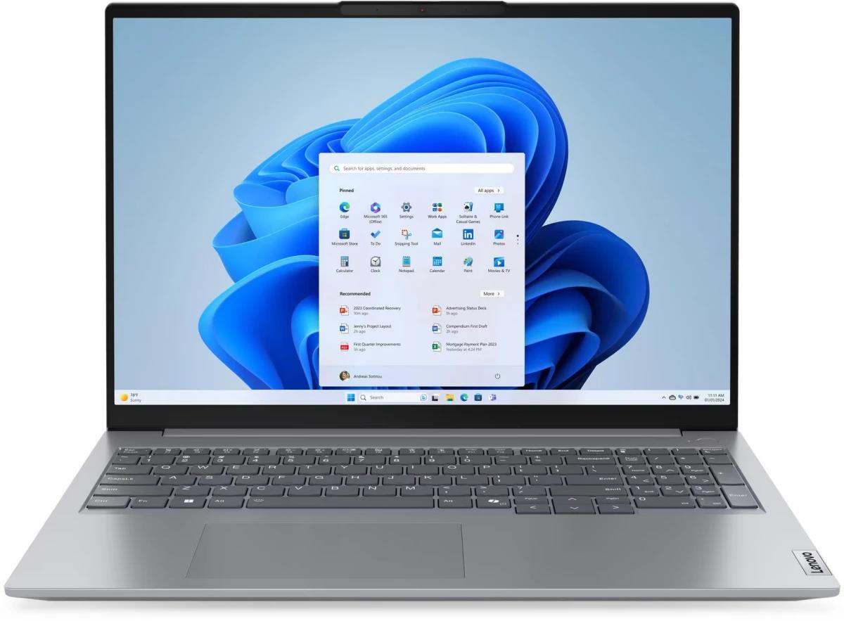 Изображение Ноутбук Lenovo ThinkBook 16 G7 ARP (AMD 7735HS 3200 МГц/ SSD 512 ГБ  /RAM 32 ГБ/ 16" 1920x1200/VGA встроенная/ Windows 11 Pro) (21MWA0ATIN_32Win11P)