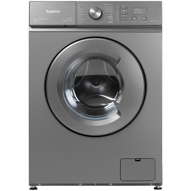 Изображение Стиральная машина Бирюса WM-SM510/10 M, металлик (фронтальная, 5 кг, 1000 об/мин )