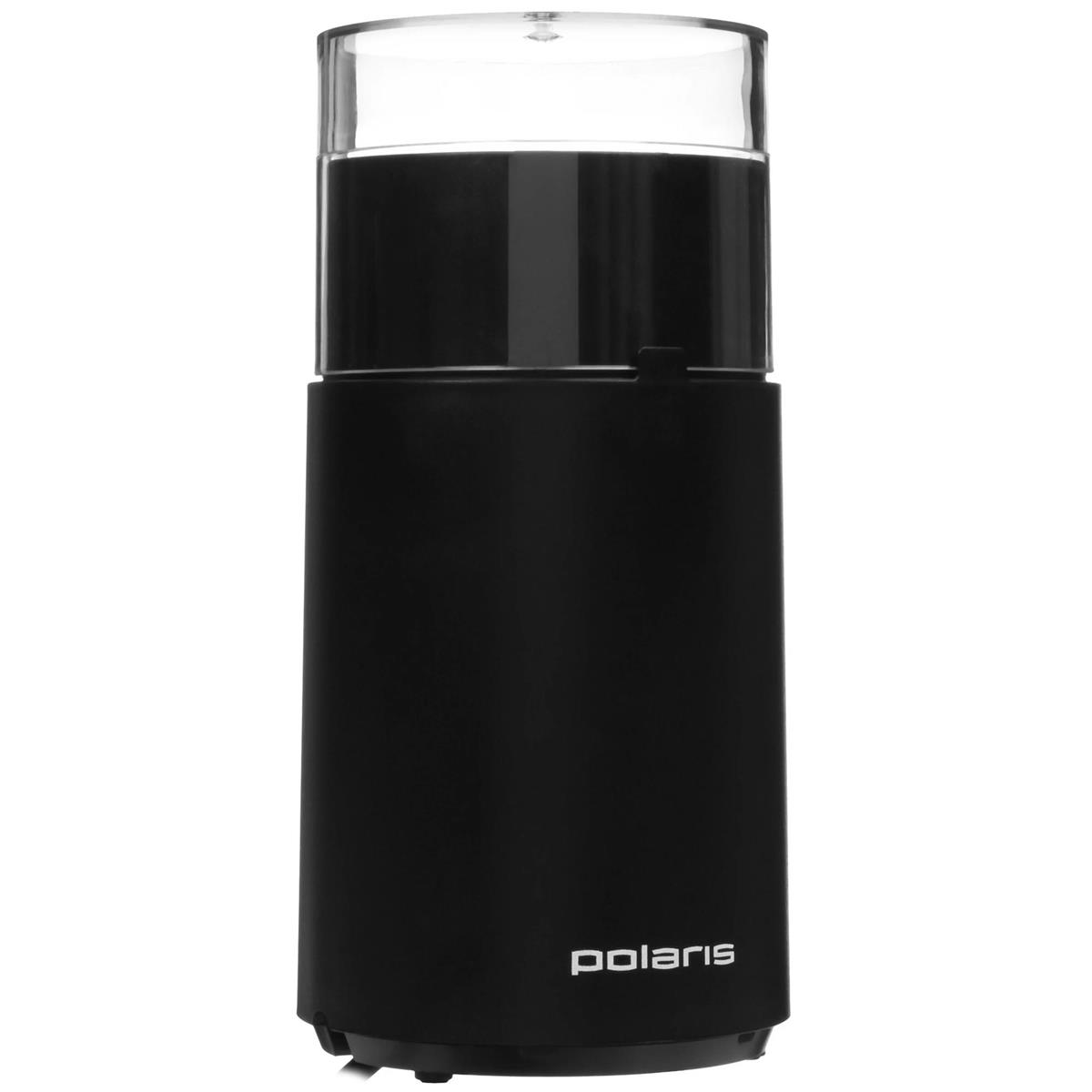 Изображение Кофемолка Polaris PCG 2015 200Вт сист.помол.:ротац.нож вместим.:50гр (50 г/200 Вт /черный)