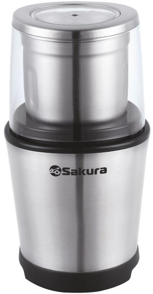 Изображение Кофемолка Sakura SA-6162S 250Вт 100гр (100 г/250 Вт /нерж.сталь)