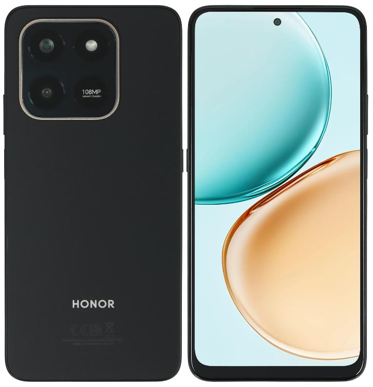 Изображение Смартфон HONOR X7d (128 Гб/6 Гб) черный