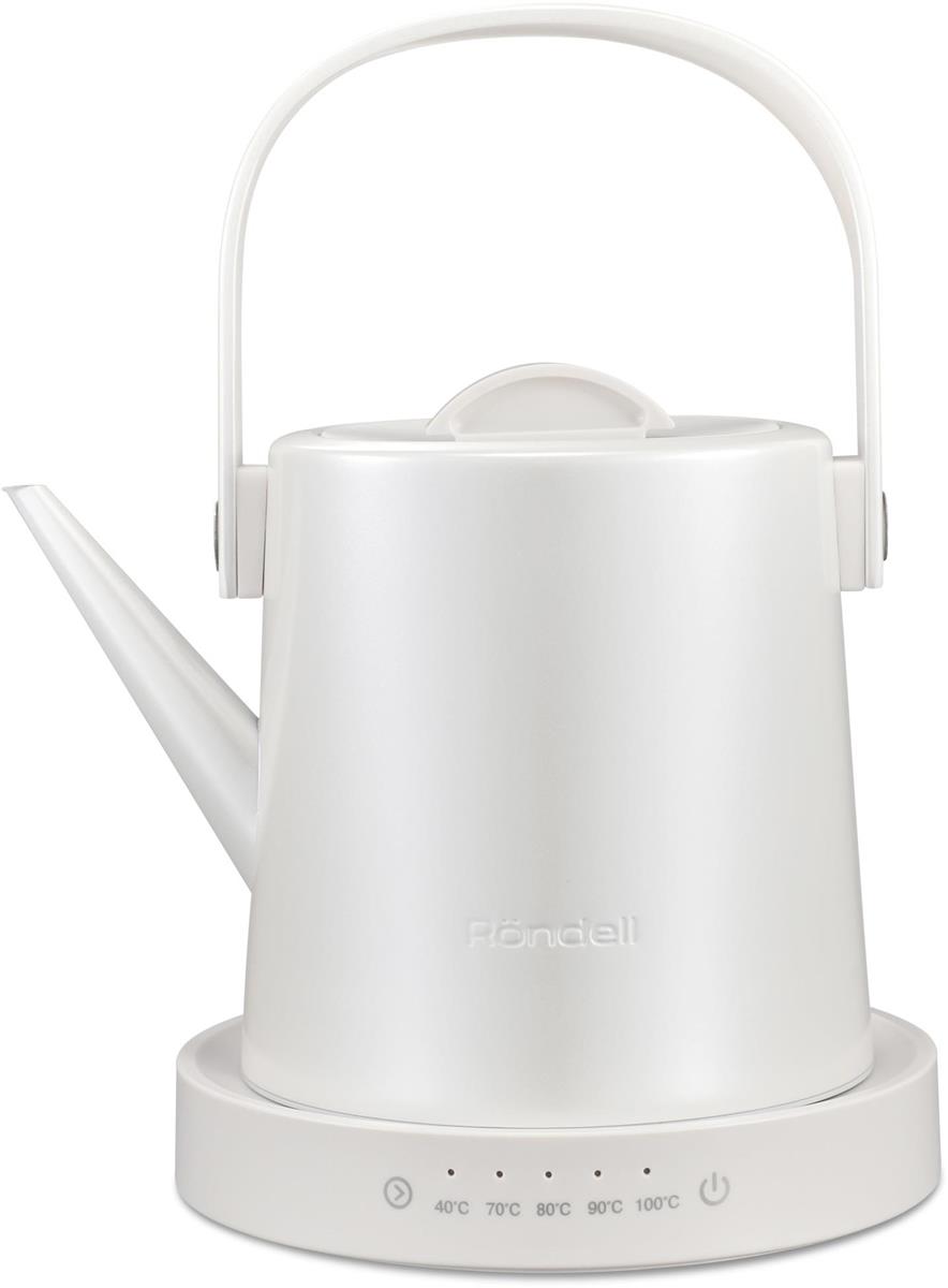 Изображение Электрический чайник Rondell RDE-WK804 (1200 Вт/1 л /нержавеющая сталь/жемчужный)