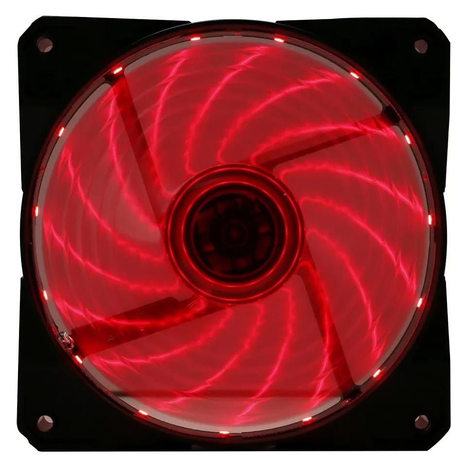 Изображение Вентилятор Digma DFAN-LED-RED (1200 об/мин , 120x120x25 мм,3-pin)
