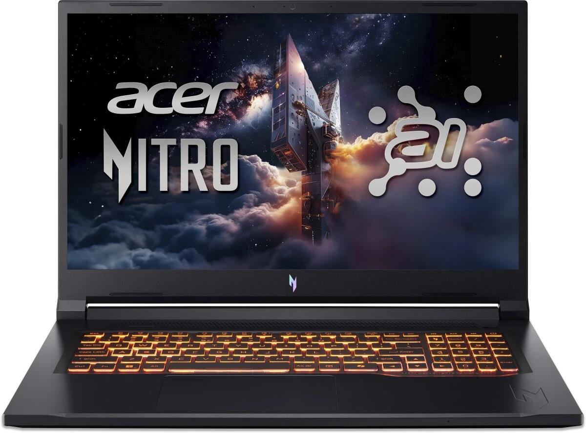 Изображение Ноутбук Acer Nitro V 17 AI ANV17-41-R9Q9 (AMD 260 3800 МГц/ SSD 1024 ГБ  /RAM 16 ГБ/ 17.3" 2560x1440/VGA дискретная/ Без ОС) (NH.QYVCD.007)