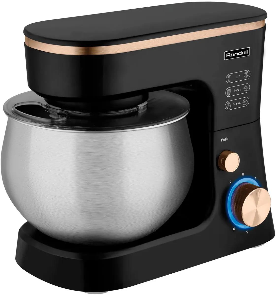 Изображение Миксер Rondell RDE-1404 (2000 Вт /черный, золотой)