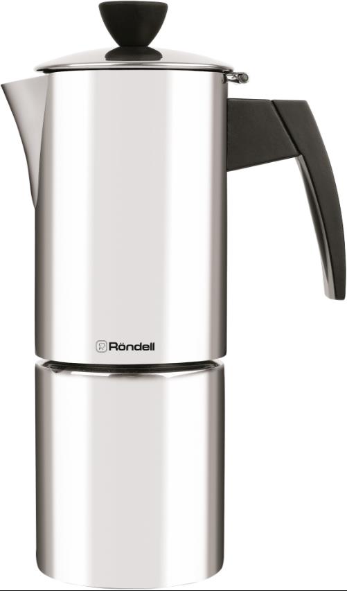 Изображение Гейзерная кофеварка Rondell Loft Professional RDS-1512 (ST) стальной, 0.3 л. (0,3 л )