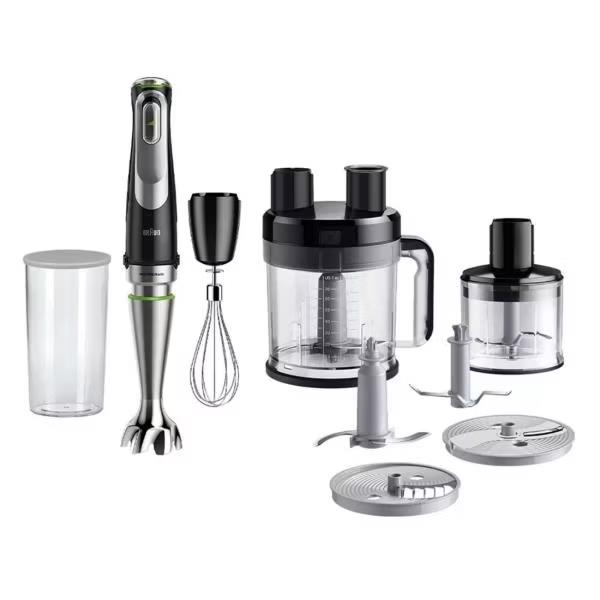 Изображение Блендер Braun MQ9185XLI (погружной/1200 Вт/серебристый, черный)