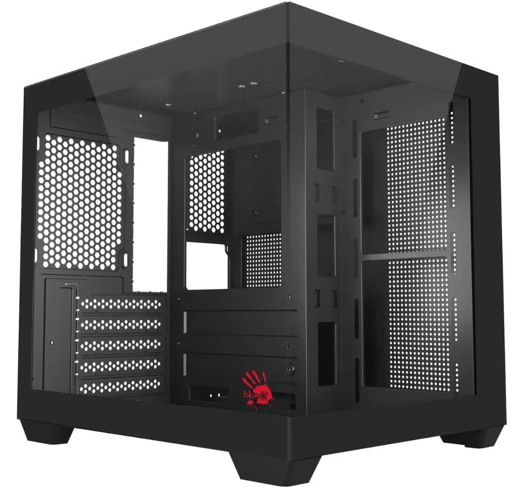 Изображение Корпус Bloody CC-121-BK Black (mATX, Mini-ITX, черный, без БП)/(CC-121-BK)