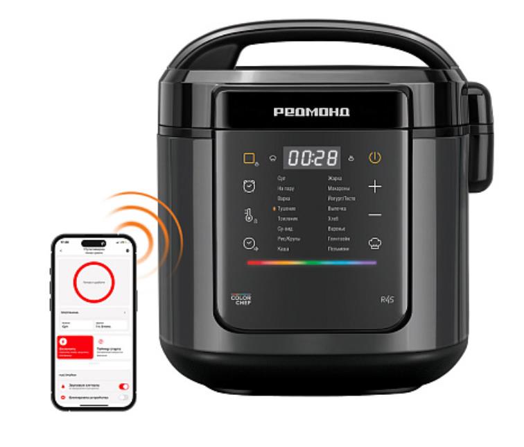 Изображение Мультиварка REDMOND MC125S (860 Вт/5 л /черный)