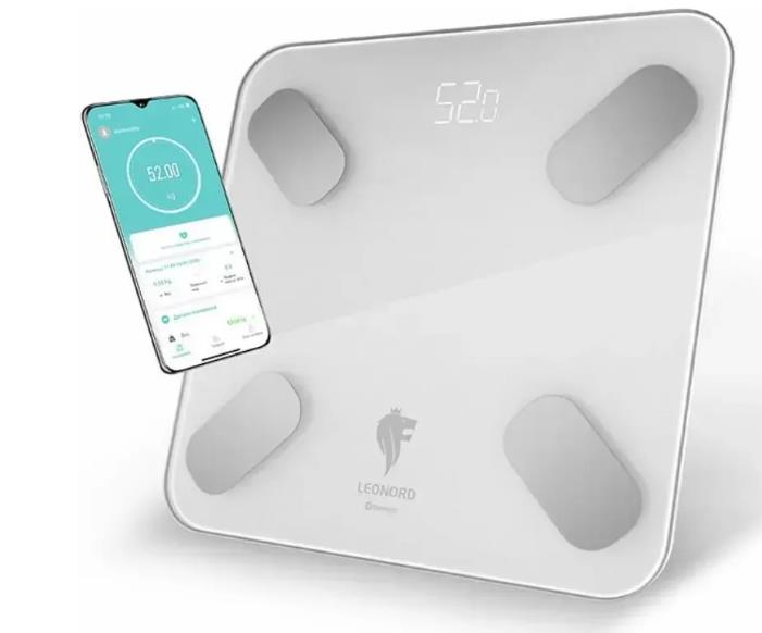 Изображение Весы Leonord LE-1275 Bluetooth (109931),белый