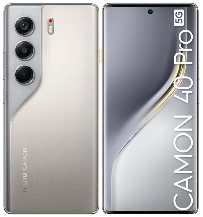 Изображение Смартфон TECNO CAMON 40 Pro 5G (256 Гб/12 Гб) серый