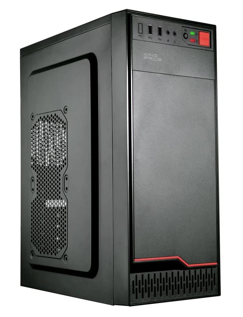 Изображение Корпус KingPrice KPCC-MD201 Black (mATX, ATX, Mini-ITX, черный, без БП)/(KPCC-MD201)