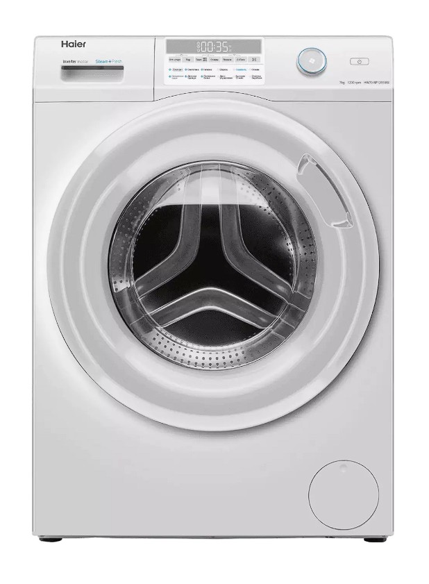 Изображение Стиральная машина Haier HW70-BP12959BE, белый (фронтальная, 7 кг, 1200 об/мин )